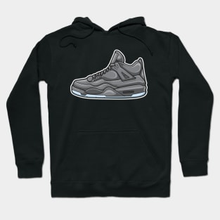 AJ 4 Retro KAWS Grey Sneaker Hoodie